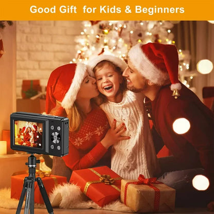 1080P Digital Camera 16X Digital Zoom Compact Point and Shoot Camera Portable Small Camera Starter Camera with 32GB Card for Teens Students Boys Girls Seniors(Green)