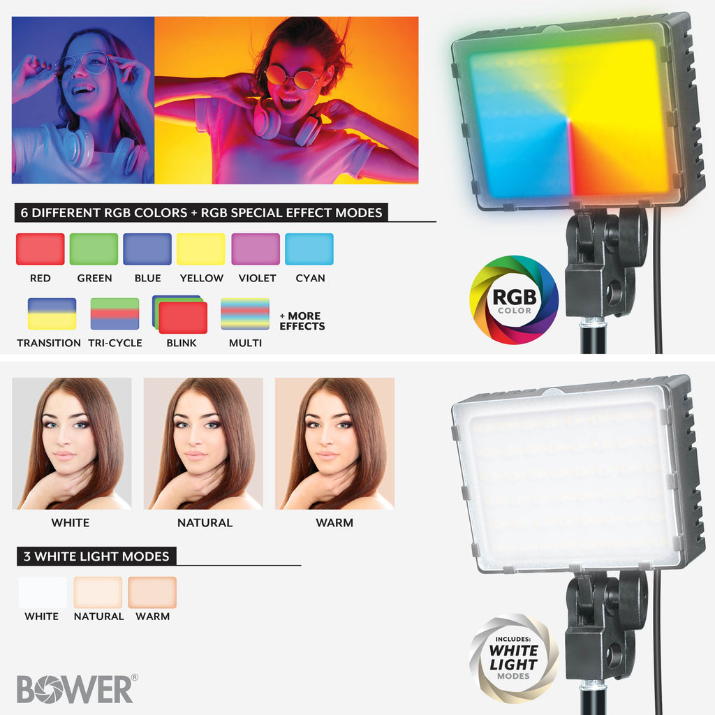 Illuminate Your Creativity: 2-Pack LED Panel Ring Light Kit with Adjustable Tripods for Stunning Content Creation