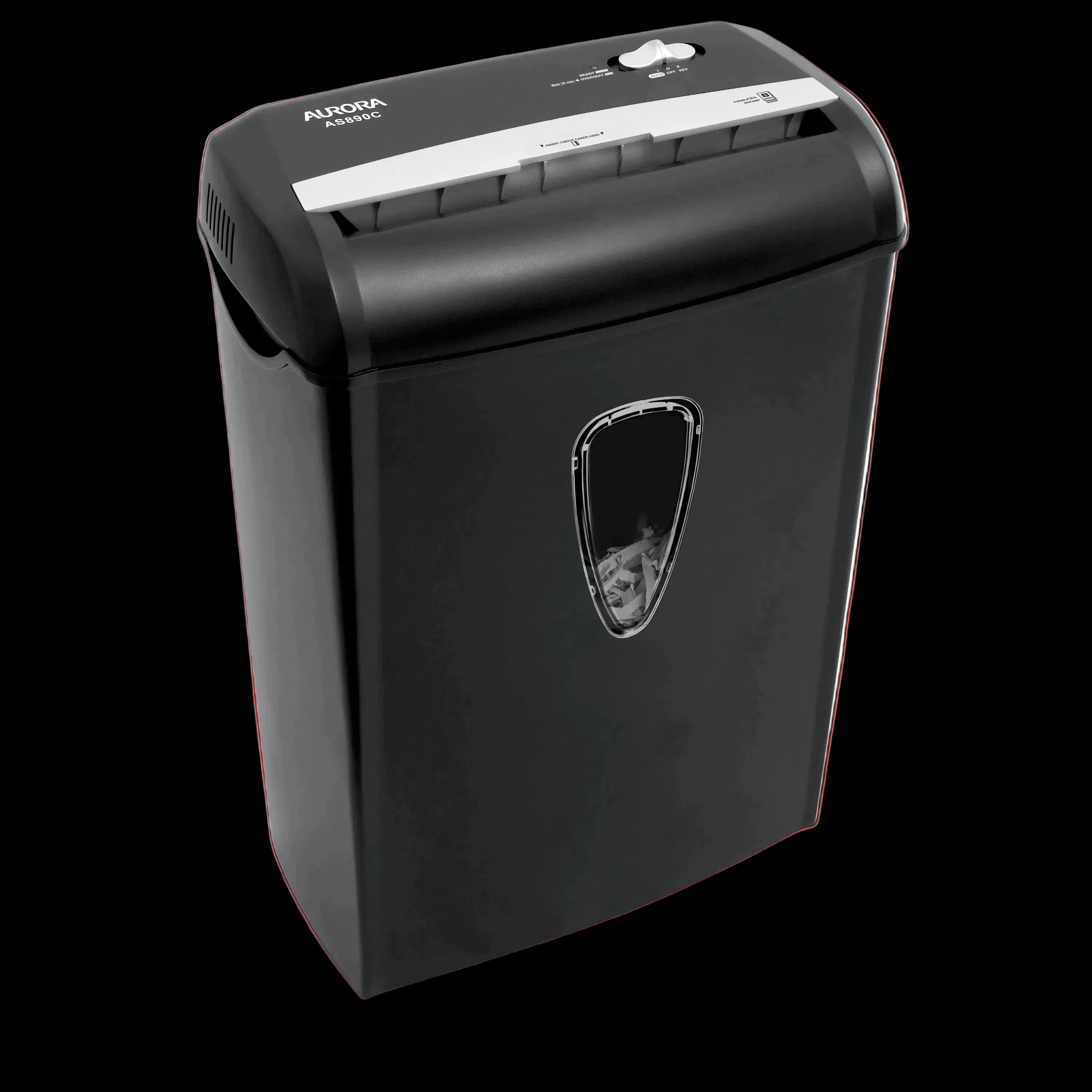 8-Sheet Cross-Cut Paper Shredder, Black, New