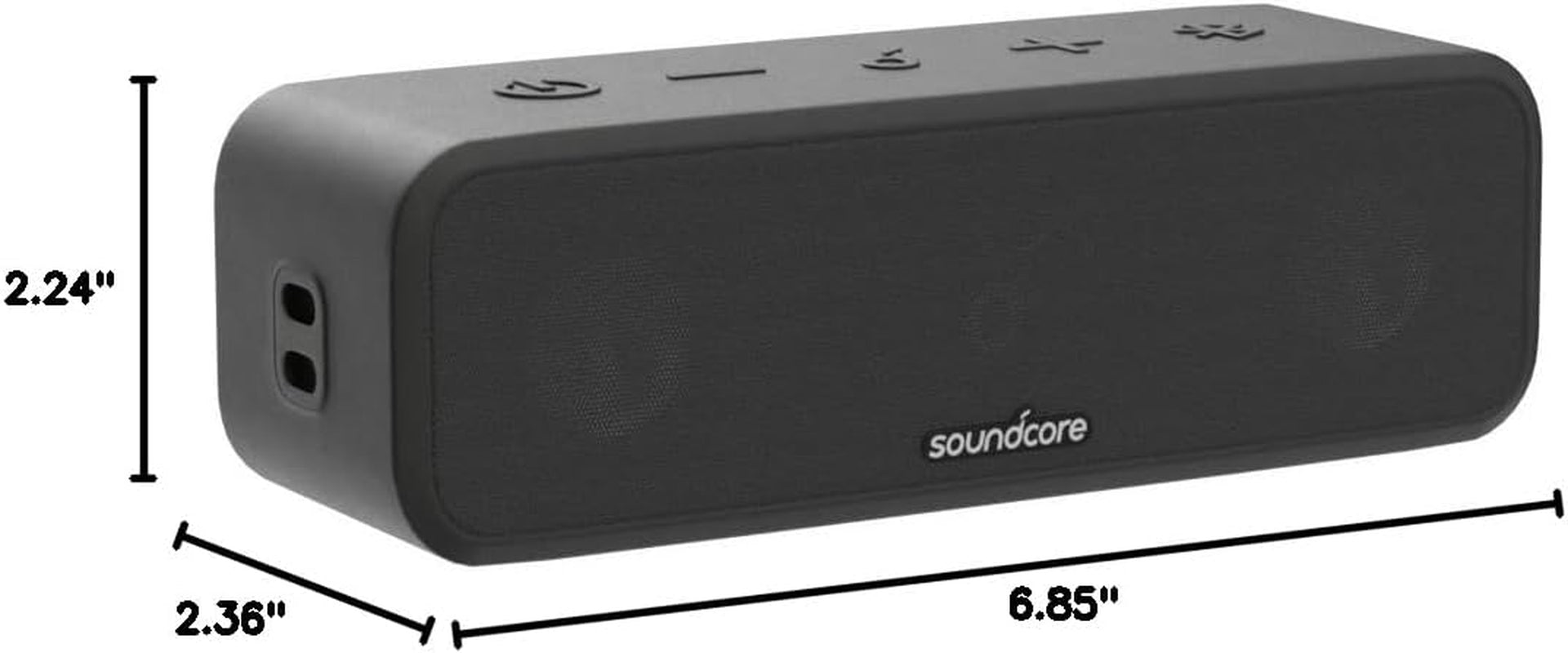 Soundcore Anker 3 Portable Bluetooth Speaker - Wireless, IPX7 Waterproof, 24H Playtime, Pure Titanium Diaphragm Drivers, Partycast, Bassup, Custom EQ App - for Home, Shower, Outdoor, and Beach